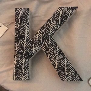 Letter K wall decor (urban outfitters)